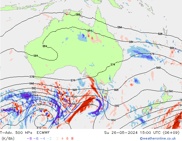 T-Adv. 500 hPa ECMWF dim 26.05.2024 15 UTC