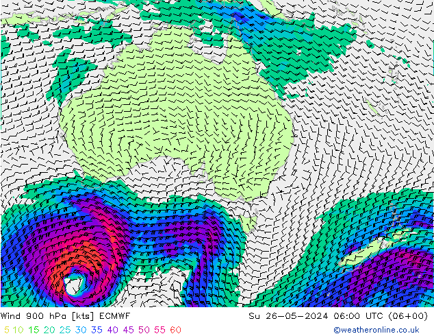  900 hPa ECMWF  26.05.2024 06 UTC