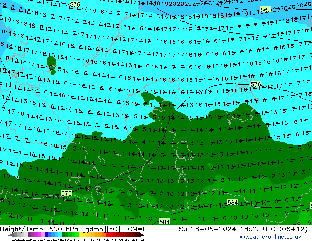 Z500/Rain (+SLP)/Z850 ECMWF dim 26.05.2024 18 UTC