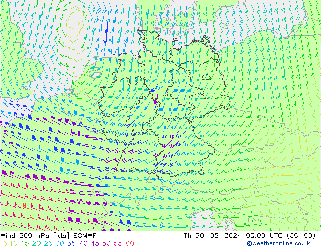  500 hPa ECMWF  30.05.2024 00 UTC