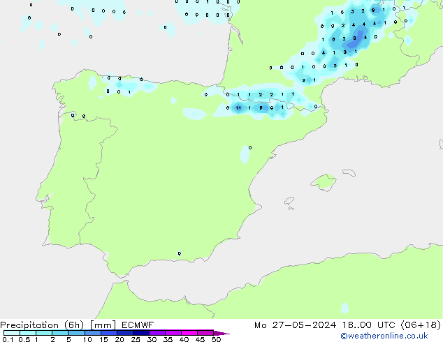 Z500/Rain (+SLP)/Z850 ECMWF пн 27.05.2024 00 UTC