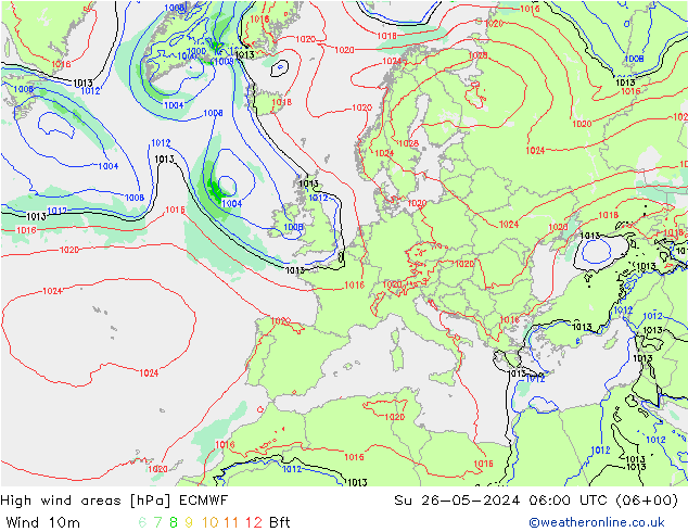 Sturmfelder ECMWF So 26.05.2024 06 UTC