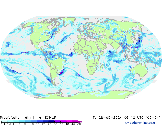 Z500/Rain (+SLP)/Z850 ECMWF mar 28.05.2024 12 UTC