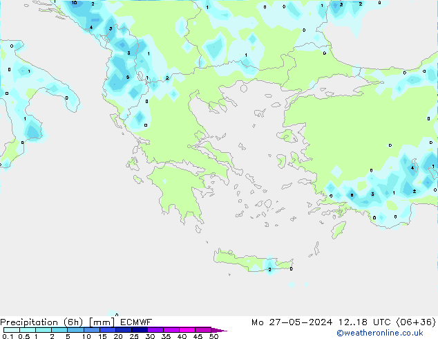 Z500/Rain (+SLP)/Z850 ECMWF Mo 27.05.2024 18 UTC