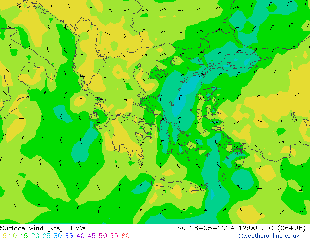  10 m ECMWF  26.05.2024 12 UTC