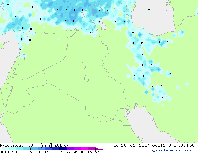 Z500/Rain (+SLP)/Z850 ECMWF dom 26.05.2024 12 UTC