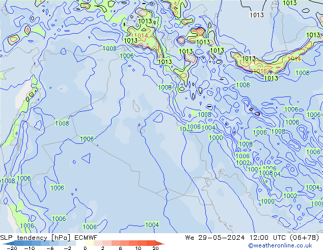 тенденция давления ECMWF ср 29.05.2024 12 UTC