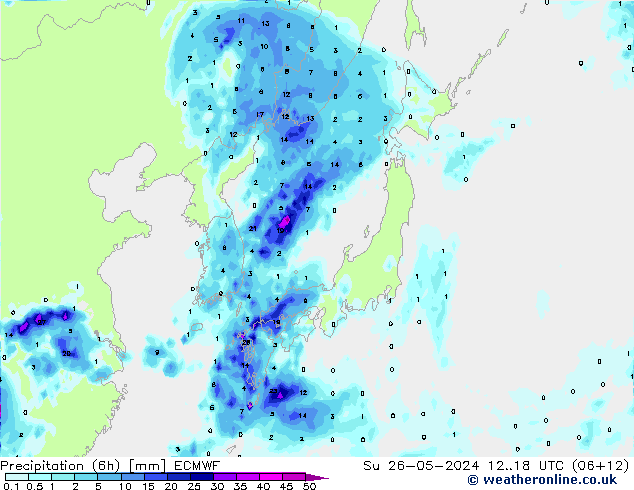 Z500/Rain (+SLP)/Z850 ECMWF Ne 26.05.2024 18 UTC