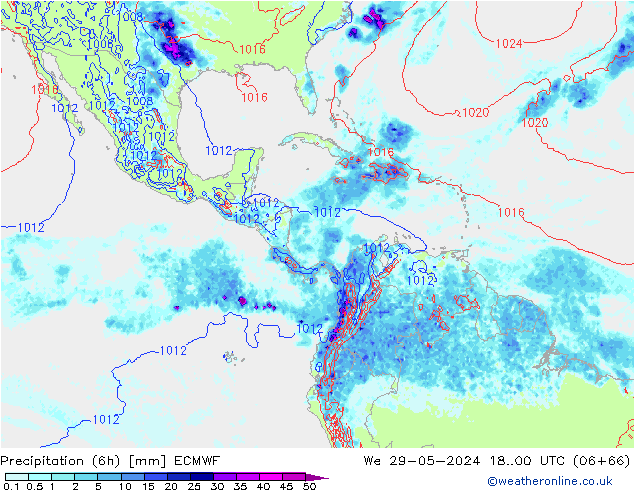 opad (6h) ECMWF śro. 29.05.2024 00 UTC