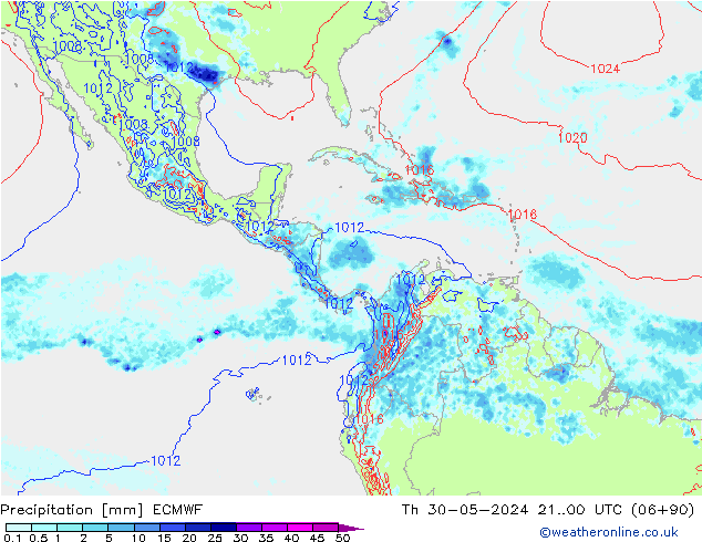 Précipitation ECMWF jeu 30.05.2024 00 UTC