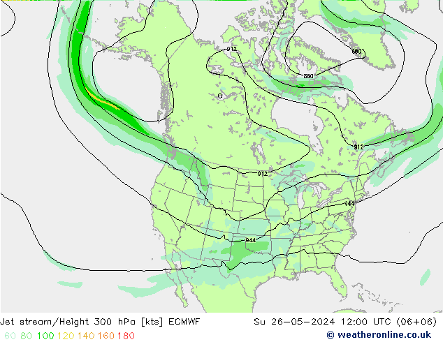 Polarjet ECMWF So 26.05.2024 12 UTC