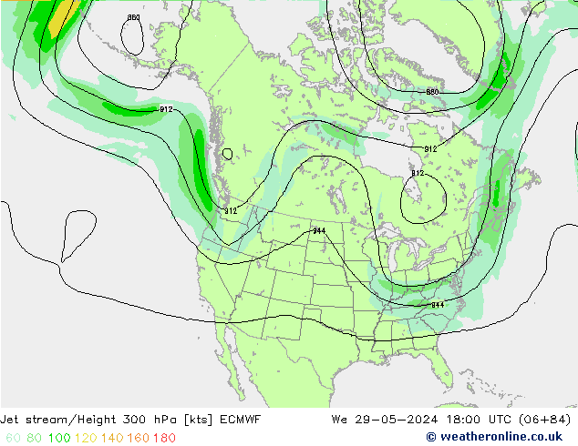 Polarjet ECMWF Mi 29.05.2024 18 UTC