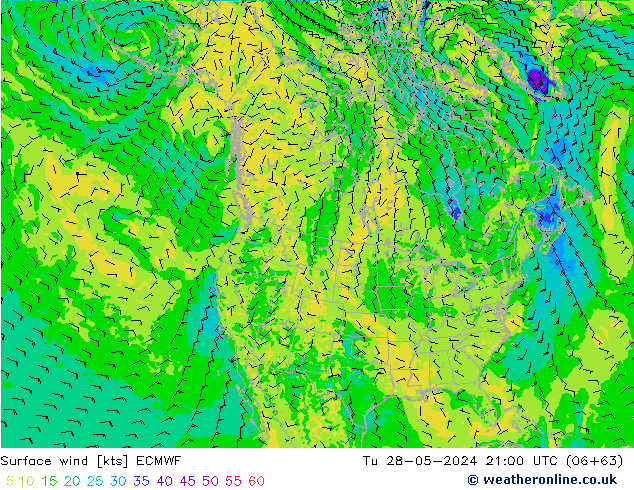  10 m ECMWF  28.05.2024 21 UTC