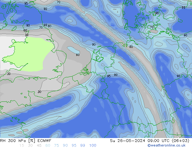 RV 300 hPa ECMWF zo 26.05.2024 09 UTC