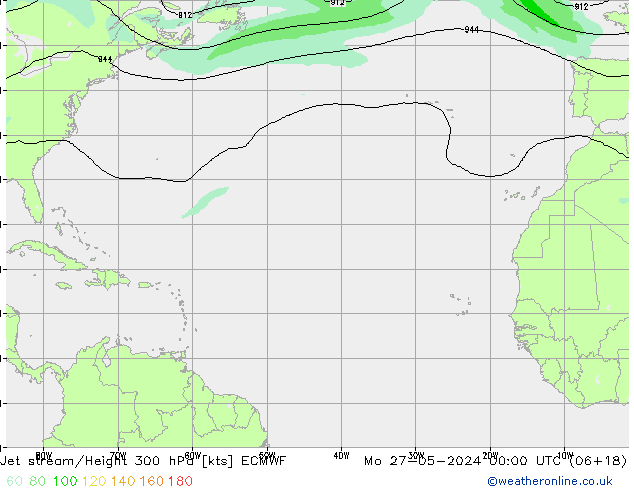 Courant-jet ECMWF lun 27.05.2024 00 UTC