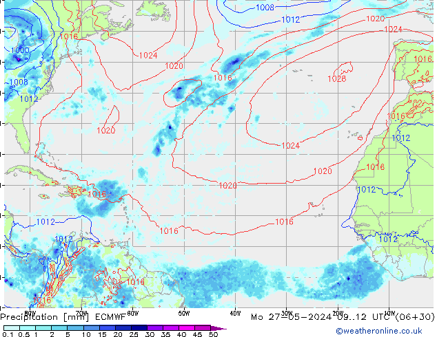 Yağış ECMWF Pzt 27.05.2024 12 UTC