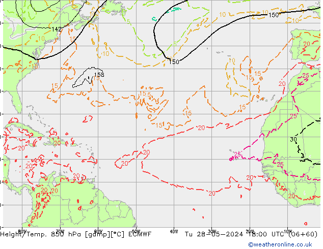 Z500/Rain (+SLP)/Z850 ECMWF mar 28.05.2024 18 UTC