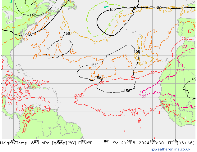 Z500/Regen(+SLP)/Z850 ECMWF wo 29.05.2024 00 UTC