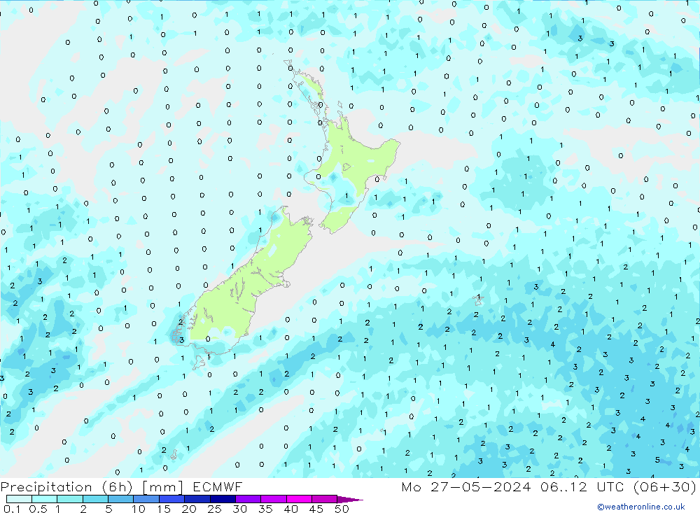 Z500/Rain (+SLP)/Z850 ECMWF  27.05.2024 12 UTC