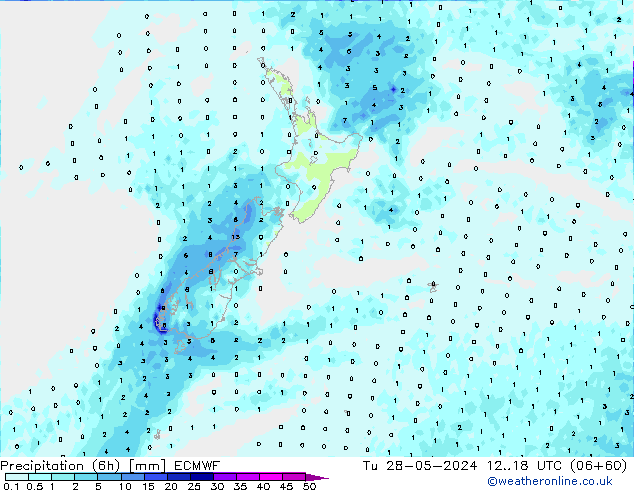 Z500/Regen(+SLP)/Z850 ECMWF di 28.05.2024 18 UTC