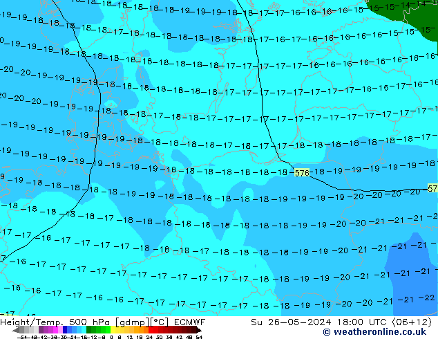 Z500/Rain (+SLP)/Z850 ECMWF Ne 26.05.2024 18 UTC