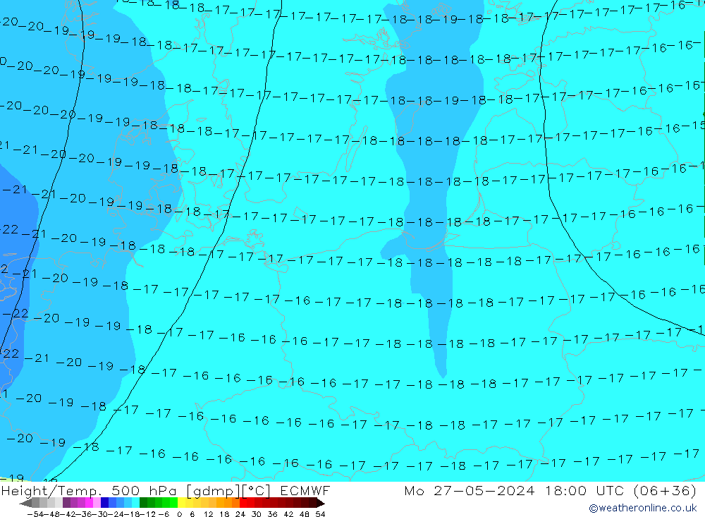 Z500/Regen(+SLP)/Z850 ECMWF ma 27.05.2024 18 UTC