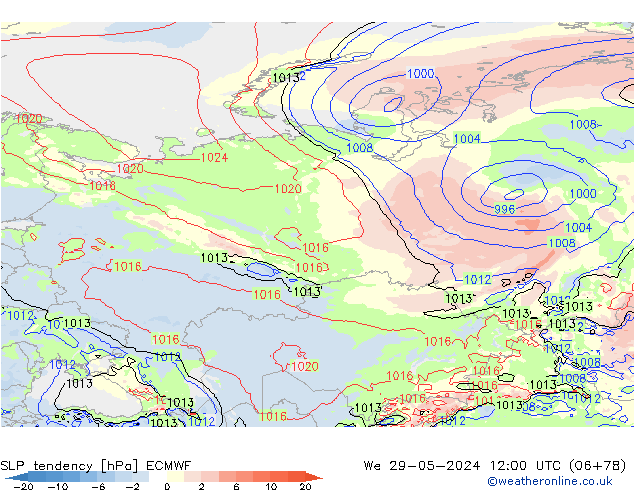 tendencja ECMWF śro. 29.05.2024 12 UTC