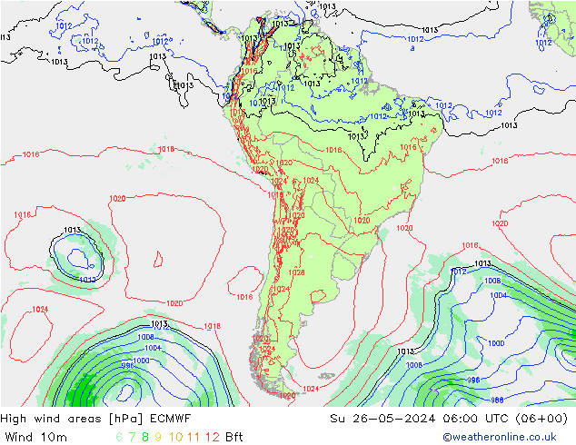 Sturmfelder ECMWF So 26.05.2024 06 UTC