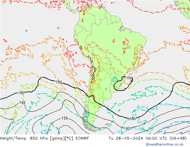 Z500/Rain (+SLP)/Z850 ECMWF mar 28.05.2024 06 UTC