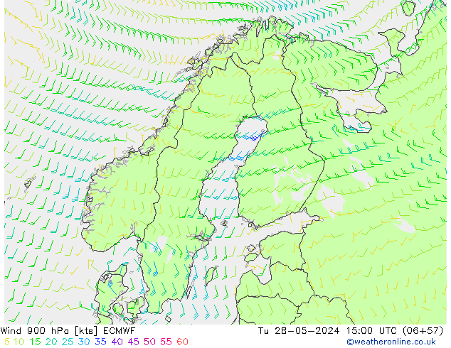 Wind 900 hPa ECMWF Tu 28.05.2024 15 UTC