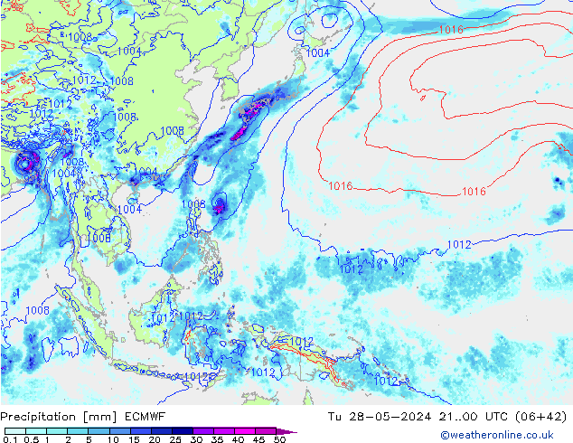 Yağış ECMWF Sa 28.05.2024 00 UTC