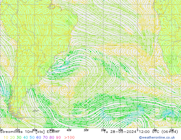 Rüzgar 10m ECMWF Sa 28.05.2024 12 UTC