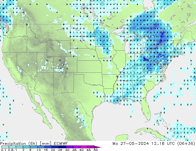 Z500/Regen(+SLP)/Z850 ECMWF ma 27.05.2024 18 UTC