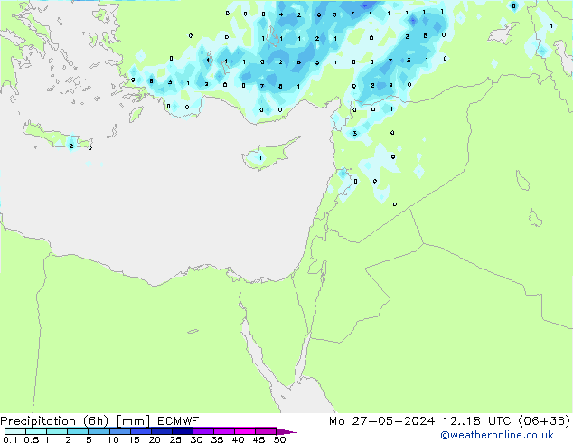 Z500/Yağmur (+YB)/Z850 ECMWF Pzt 27.05.2024 18 UTC