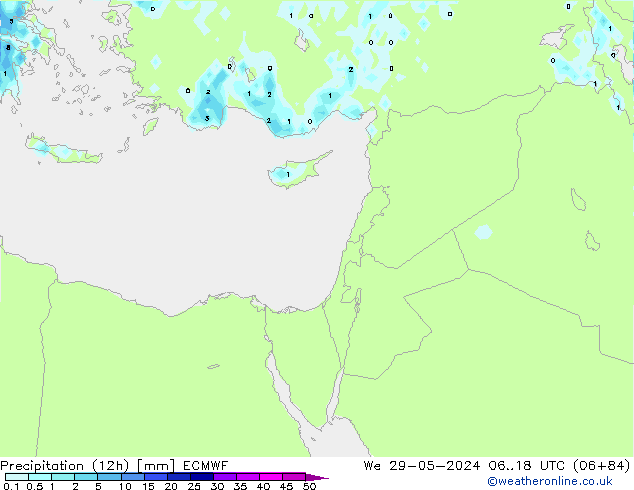Precipitazione (12h) ECMWF mer 29.05.2024 18 UTC