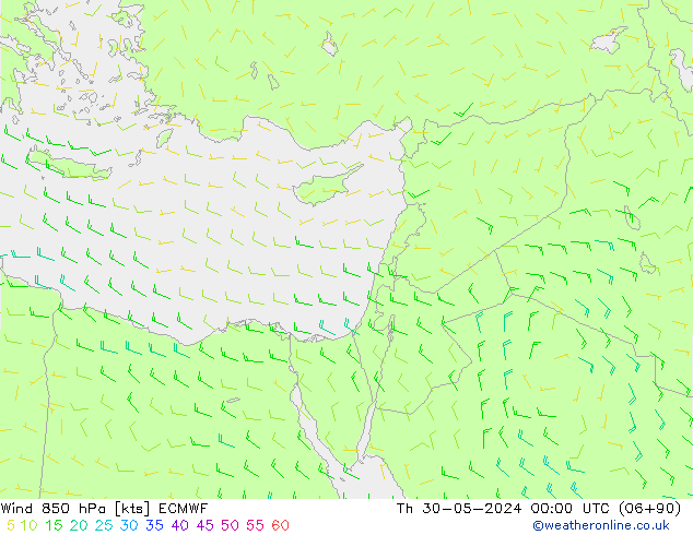  850 hPa ECMWF  30.05.2024 00 UTC