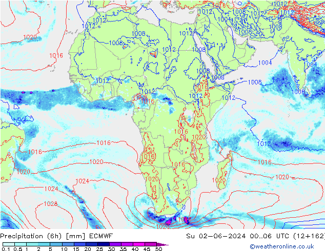 Z500/Rain (+SLP)/Z850 ECMWF Ne 02.06.2024 06 UTC