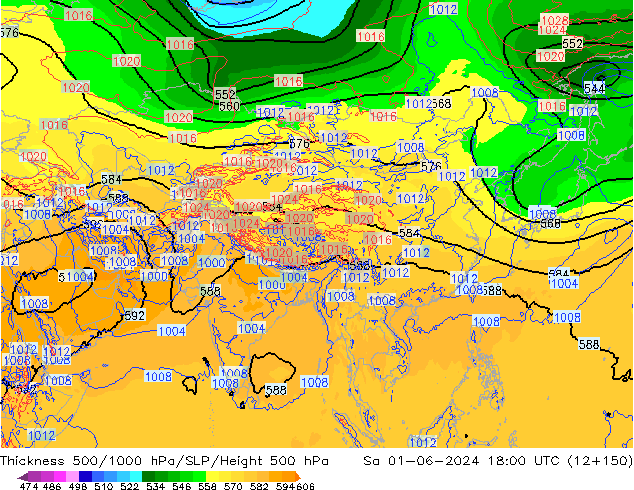 Thck 500-1000hPa ECMWF Sa 01.06.2024 18 UTC