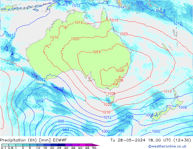 Z500/Rain (+SLP)/Z850 ECMWF Ter 28.05.2024 00 UTC