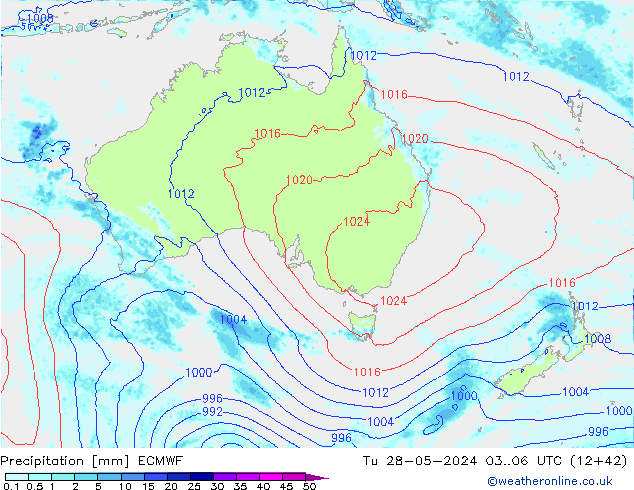 Precipitazione ECMWF mar 28.05.2024 06 UTC