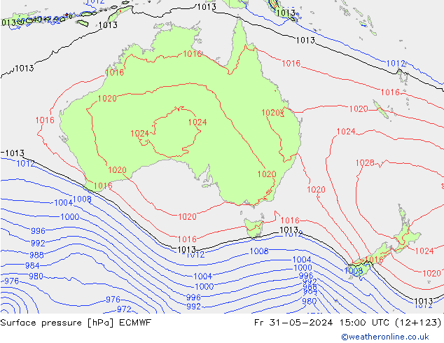ciśnienie ECMWF pt. 31.05.2024 15 UTC
