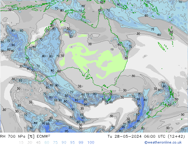 RV 700 hPa ECMWF di 28.05.2024 06 UTC