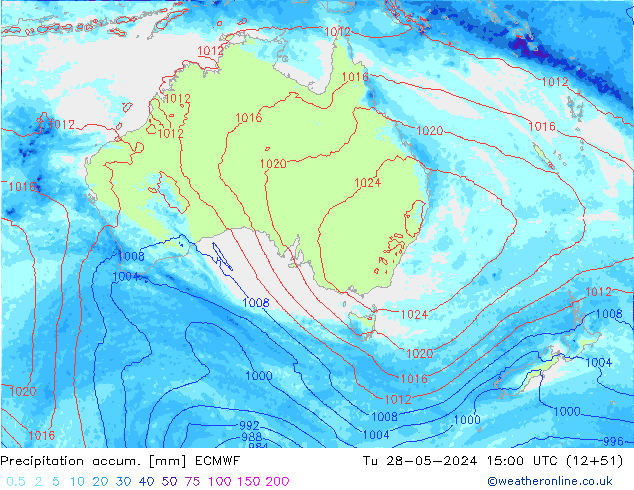 Precipitation accum. ECMWF Ter 28.05.2024 15 UTC