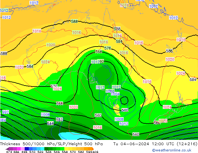 Thck 500-1000hPa ECMWF  04.06.2024 12 UTC