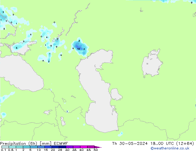 Z500/Rain (+SLP)/Z850 ECMWF Do 30.05.2024 00 UTC