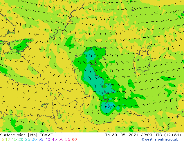  10 m ECMWF  30.05.2024 00 UTC