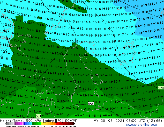 Z500/Regen(+SLP)/Z850 ECMWF wo 29.05.2024 06 UTC