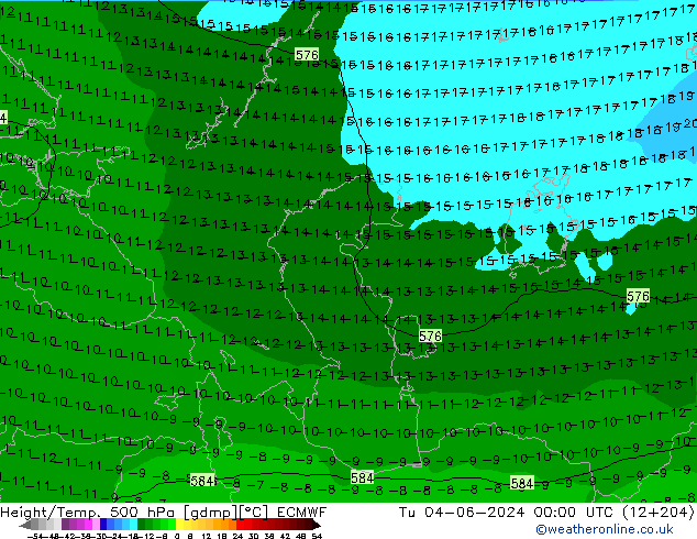 Z500/Rain (+SLP)/Z850 ECMWF mar 04.06.2024 00 UTC