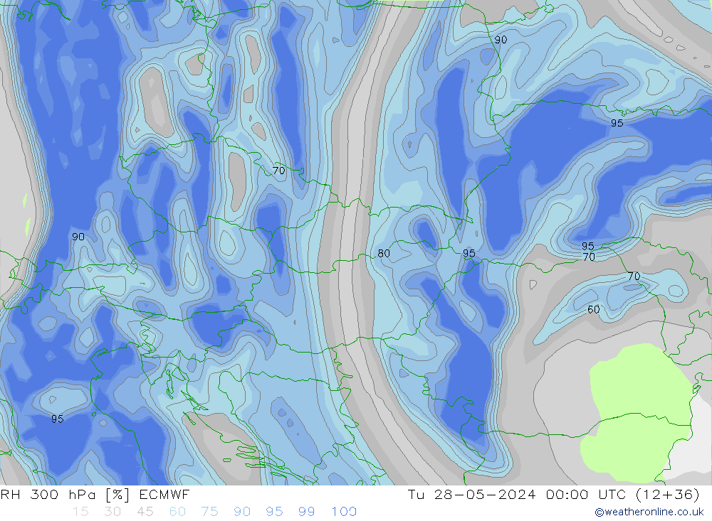 300 hPa Nispi Nem ECMWF Sa 28.05.2024 00 UTC