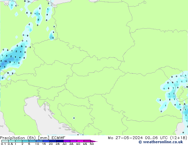 Z500/Rain (+SLP)/Z850 ECMWF lun 27.05.2024 06 UTC